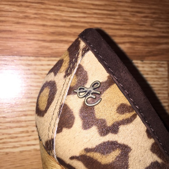 SAM EDELMAN Wesley Calf Hair Leopard Wedge Loafer - Picture 7 of 8